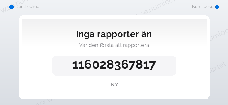 Nummerinformation för 116028367817