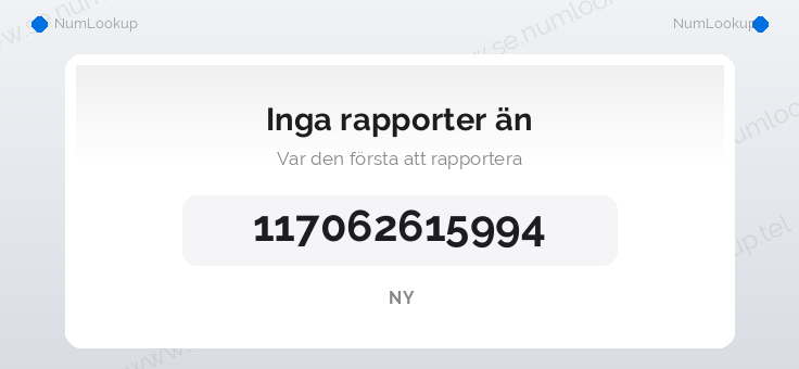 Nummerinformation för 117062615994