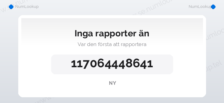 Nummerinformation för 117064448641