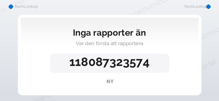 Nummerinformation för 118087323574