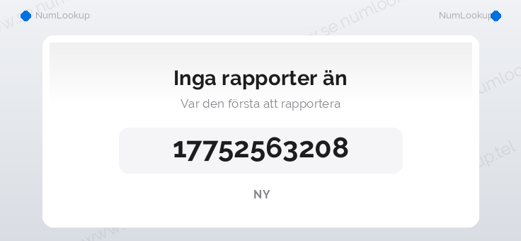 Nummerinformation för 17752563208