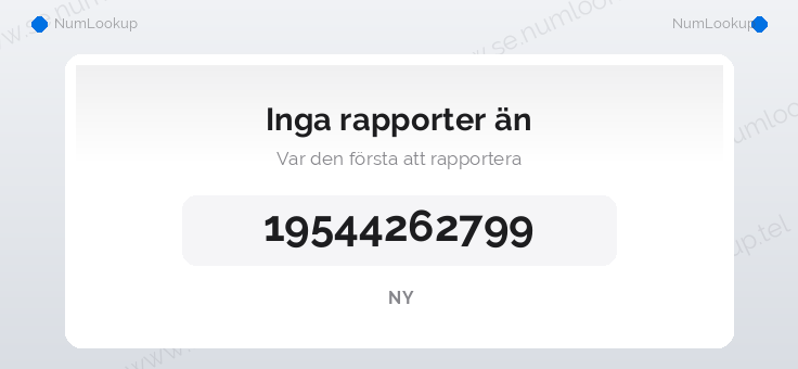 Nummerinformation för 19544262799