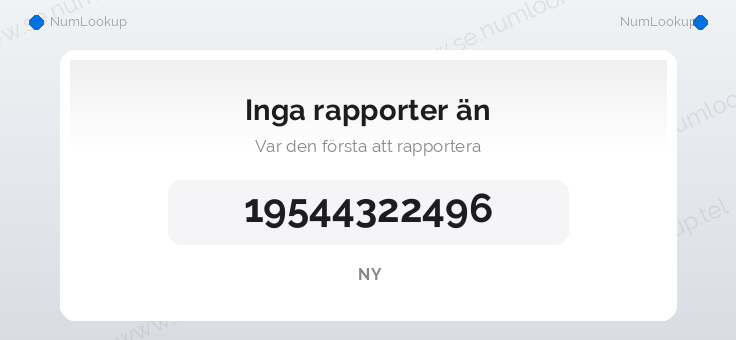 Nummerinformation för 19544322496