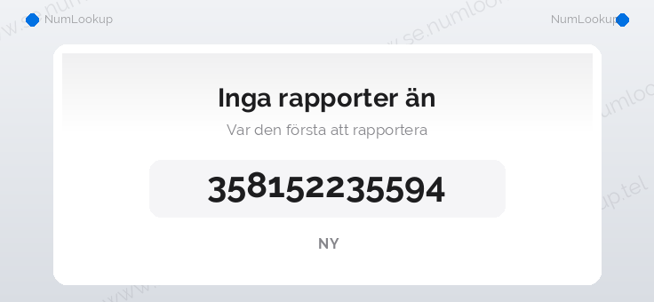 Nummerinformation för 358152235594