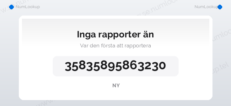 Nummerinformation för 35835895863230