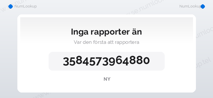 Nummerinformation för 3584573964880