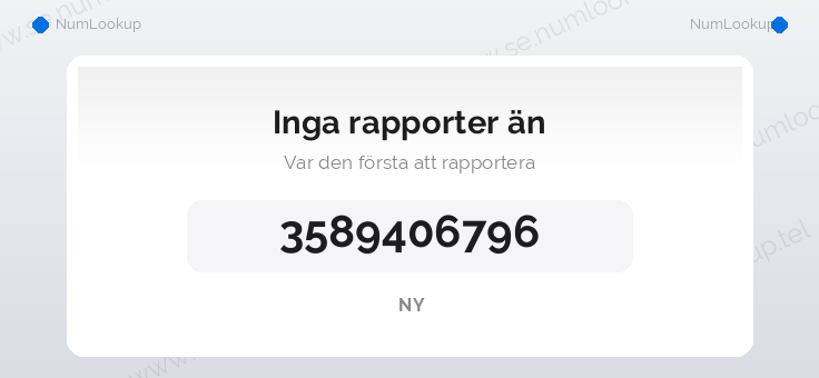 Nummerinformation för 3589406796
