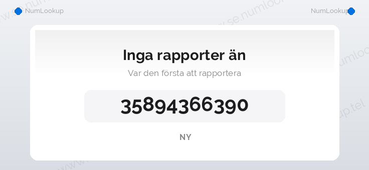 Nummerinformation för 35894366390