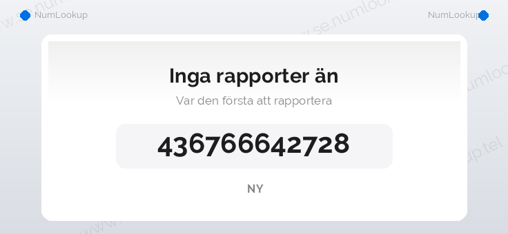 Nummerinformation för +436766642728