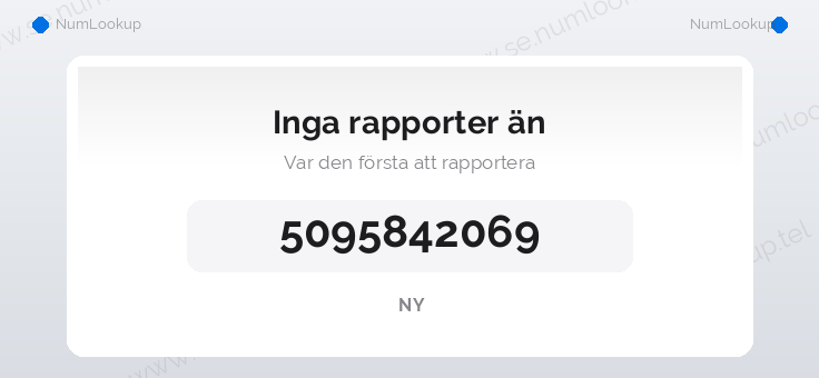 Nummerinformation för 5095842069