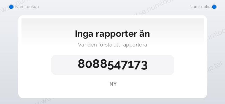 Nummerinformation för 8088547173